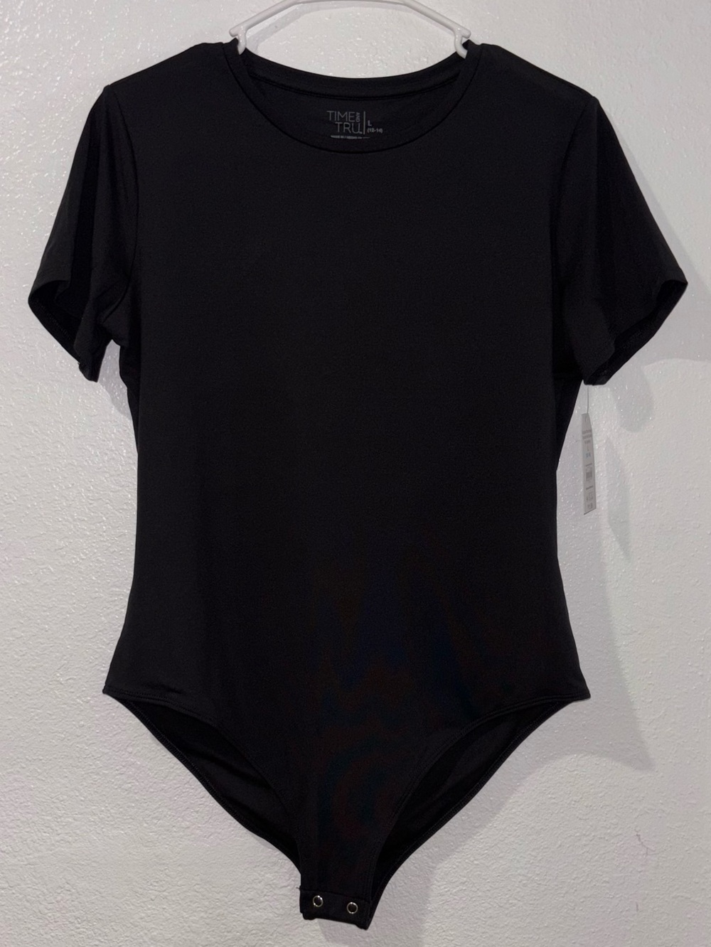 Time and Tru Black Smoothing Bodysuit